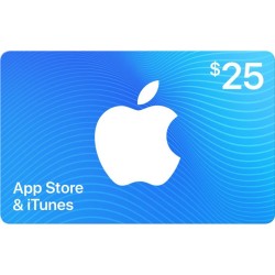 ابل USD 25 بطاقة هدايا App Store & iTunes