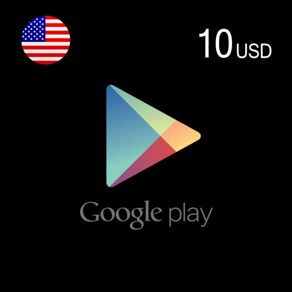 10 USD جوجل بلاي امريكي بطاقة هدايا